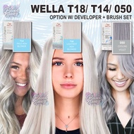 Wella Toner T18 / T14 / 050 Lightest Ash Blonde , Lightest Pale Blonde , Cooling Violet