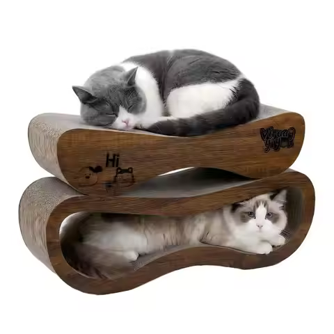 Scratcher, 2 in 1 Cat Scratching Board, Cat Cardboard, Scratch Lounger for Cats as Beds amp Furnitur
