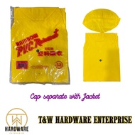 Yellow PVC Raincoat/ Baju Hujan Kuning