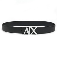 【Chinese Valentine's Gift】Men's Belt 3.8cm Plain Lychee Pattern Versatile Belt Letter AX Button Trou