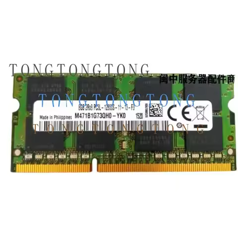 For Samsung 8GB 2Rx8 PC3L-12800S-11-13-F3 M471B1G73QHO-YKO Notebook Memory