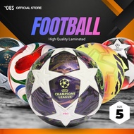 Football Size 5 Soccer Ball Bola Sepak Match Ball PU Leather High Quality Outdoor Training