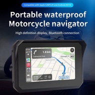 G911การนำทางรถมอเตอร์ไซค์ Dash กล้องบันทึก Carplay Android 5นิ้วหน้าจอสัมผัส IPX7กันน้ำ5G เชื่อมต่อ