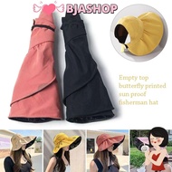 BJASHOP Bucket Hat Women Outdoor UV Protection Panama Hat Foldable Sunshade Hat