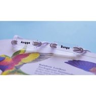 Custom couple name bracelets (includes 2 bracelets)