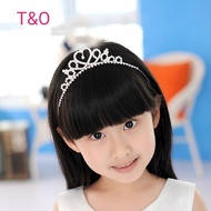 Girls Rhinestone Princess Crown Headband Hair Sticks Princess Hairband Princess Wedding Bridal Crown