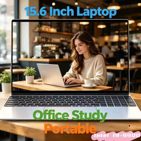Daily Practical 15.6" Portable Laptop Intel I9-9900 Windows11 32GB DDR4 2TB SSD Gamer Office Compute