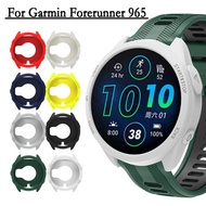 For Garmin Forerunner 965 Watch Case Soft and Pretty Silicone Hollow Watch Protector Shell Decorativ