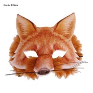 Halloween Fox Owl Bunny Tiger Mask Funny Animal Half Face Mask for Cosplay Masquerade Animal Carnival Party Mask Props