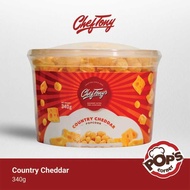 Chef Tony's Popcorn Country Cheddar 340G Large lyt