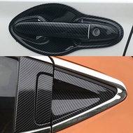 HONDA HRV /VEZEL /H-RV 2014 -2021 Car Door Handle Bowl Cover Carbon Fiber Pattern Exterior Accessori