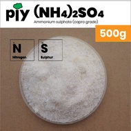 [500g] AS Ammonium sulfat 21-0-0 (Gred Capro) / Ammonium sulphate (Capro Grade) / 硫酸铵(Capro级)