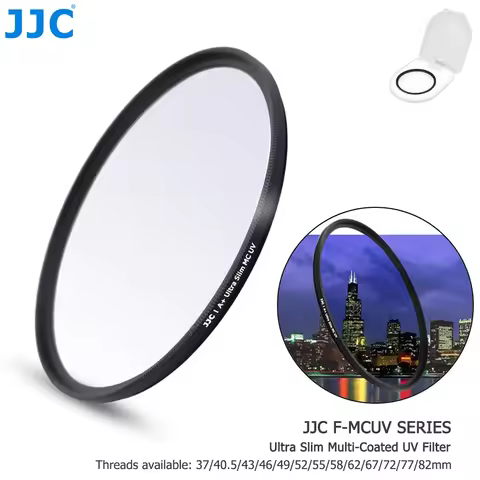 JJC Camera UV Filter MC Ultra Slim Multi Coated Lens Filter 37mm 40.5mm 43mm 46mm 49mm 52mm 55mm 58m