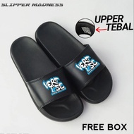 Vc - Macabre Black Men's Slide Sandals Slip On Flip Flop