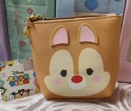 正版﹝Disney﹞授權※Chip'n Dale奇奇&蒂蒂/花栗鼠※【TSUM TSUM蒂蒂大臉造型】拉鍊式零錢包