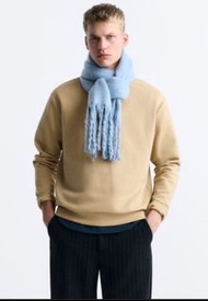 ［官網沒了！原價 NT$1,190］Zara 圍巾 / 藍（僅戴過一次！）
