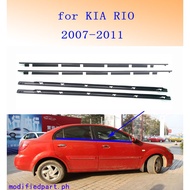 Xuming สำหรับ KIA RIO 2007 2008 2009 2010 2011 Weatherstrip ด้านนอกแม่พิมพ์หน้าต่าง Weatherstrip สาย