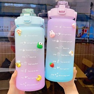 Premium 2L,2000ML Water Bottle. Cute Water Bottle, with graduation