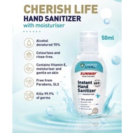 Sunway Cherish Life Hand Sanitizer with moisturizer 50 ml