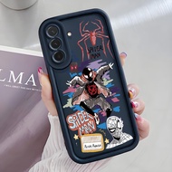 Casing hp for Samsung A36 5G A26 5G A56 5G Case Original Spider Pattern Cartoon Silicone Phone Case 