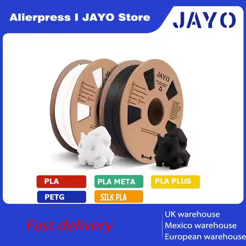 JAYO 3D Printer Filament PETG/PLA+/SILK/PLA/Marble/WoodTPU/ABS 2Roll 1.75mm Filament Environmental M