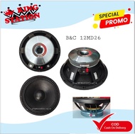 KOMPONEN SPEAKER BNC 12MD26 / B&C 12MD26 / 12 MD26 / 12MD 26-8 12INCH
