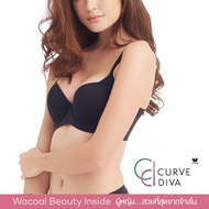 Wacoal Curve Diva Seamless bra 4/5 Cup (สีดำ/BLACK) - WB7914BL