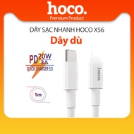 Dây sạc Nhanh PD20W Hoco X56 Type-C to LN truyền dữ liệu hỗ trợ QC3.0 dài 1M