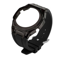 ใหม่โปร่งใส Casioak Mod Kit สำหรับ GA2100เปลี่ยน PC สำหรับ Casio GA-2100 2110ยางนาฬิกาโลหะ Buckle