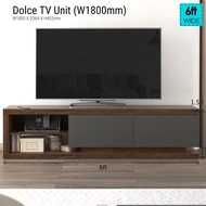 Synergy House Dolce 6ft Tv Cabinet Up to 70inch Tv - Kabinet Tv - Tv Cabinet 70Inchi - Kabinet Rak