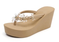 Womens Platform Flip Flops Wedges Sandals for Women wedge flip flops Dressy Summer Comfort Chunky Th