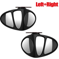 2PCS 360° Rotation Car Blind Spot Mirror