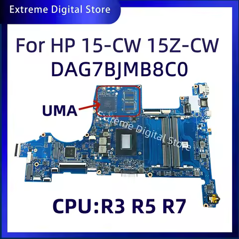 DAG7BKMB8C0 motherboard is suitable for HP 15-CW 15Z-CW laptops equipped with R3 R5 R7 AMD CPU integ