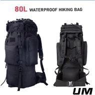 80L Large Capacity Waterproof Beg Hiking Bag Military Backpack Daki Gunung Camping Tactical Bagpack 