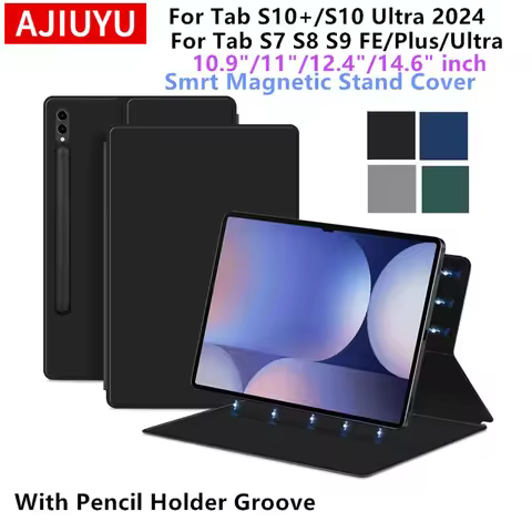 Magnetic Case for Samsung Galaxy Tab S10+ S10 Plus S10 Ultra Smart Book Cover Folio for Samsung Tab 