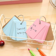 Mini Color Buckle Binder Blank Memo Pad Sticky Note Paper Scrap booking Sticker Pads Word card