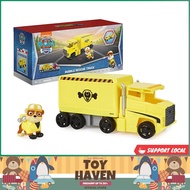 [sgstock] PAW Patrol, Big Truck Pup’s Rubble Transforming Toy Trucks with Collectible Action Figure, Kids Toys for Ages