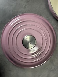 Le Creuset 22cm 鑄鐵鍋 (粉紅色淺鍋)