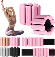 Wrist Weights Set of 2(1Lbs Each) Wearable Wrist Ankle Weights for Women & Men Adjustable Arm & Leg 