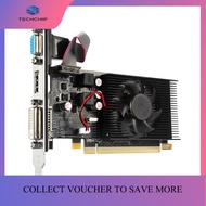 TECHCHIP-HD7450 Graphics Card 64Bit 2GB GDDR3 PCI-E 2.0 X16 -Compatible VGA DVI-I Video Card for AMD