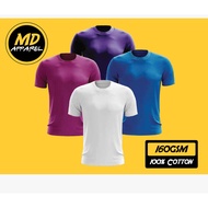 [TSHIRT MURAH] Unisex Cotton Round Neck Tshirt Plain Baju Kosong - FUCHSIA / PURPLE / ROYAL BLUE / W