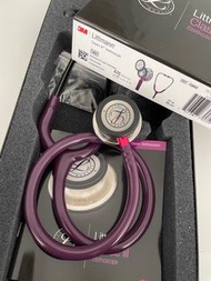 3M Littmann 經典III型醫用聽診器 5960 Mirror Finish Chestpiece,Plum Tube, Pink Stem and Smoke Headset 平行進口
