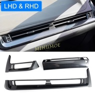 L1TG 3Pcs Carbon Fiber Interior Center Console Side Middle Air Vent Cover Trims For BMW X1 iX1 U11  