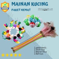 CAT TOYS ECONOMIC PACKAGE, CAT TOYS, STICK TOYS, MOUSE TOYS, BALL TOYS FOR CAT