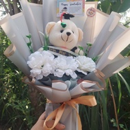 Buket boneka wisuda free selempang nama Graduation Wisuda Kelulusan cowok cewek bunga boneka ulang tahun 