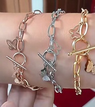 Gelang Rantai Titanium Kupu Kupu Wanita Beacelet