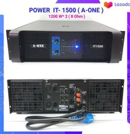 TNK เพาเวอร์แอมป์ 2400W RMS  รุ่น iT-1500 POWER เครื่องขยายเสียง 1200Wx2