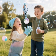 Elastic Smoke Bubble Machine Children's Handheld Electric Internet Celebrity Bubble Wand Toy Girly N