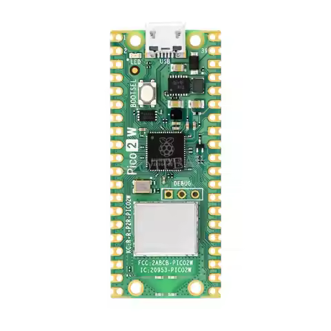 Raspberry Pi Pico 2 W RP2350A Chip with WIFI4/BT5.2 4MB FLASH 520KB SRAM Dual-core ARM Cortex-M33/Ha