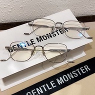 代購 GENTLE MONSTER墨鏡 新品上市 Catta C2 方形鏡框 男士眼鏡 女生眼鏡 GM墨鏡 情侶太陽眼鏡 防輻射藍光眼鏡 平光眼鏡鏡框 時尚潮流眼鏡 超輕鈦合金眼鏡